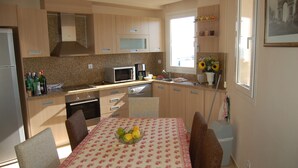 Family Apartment, Accessible | Private kitchen - Larissa Tatil Sitesi (Erdemli)