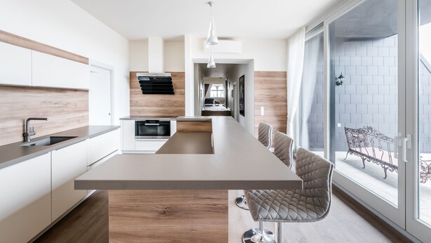 Privilege Top Suite | Private kitchen | Coffee/tea maker, full-size fridge, microwave, oven - Úttö Luxury Suites (Budapest)