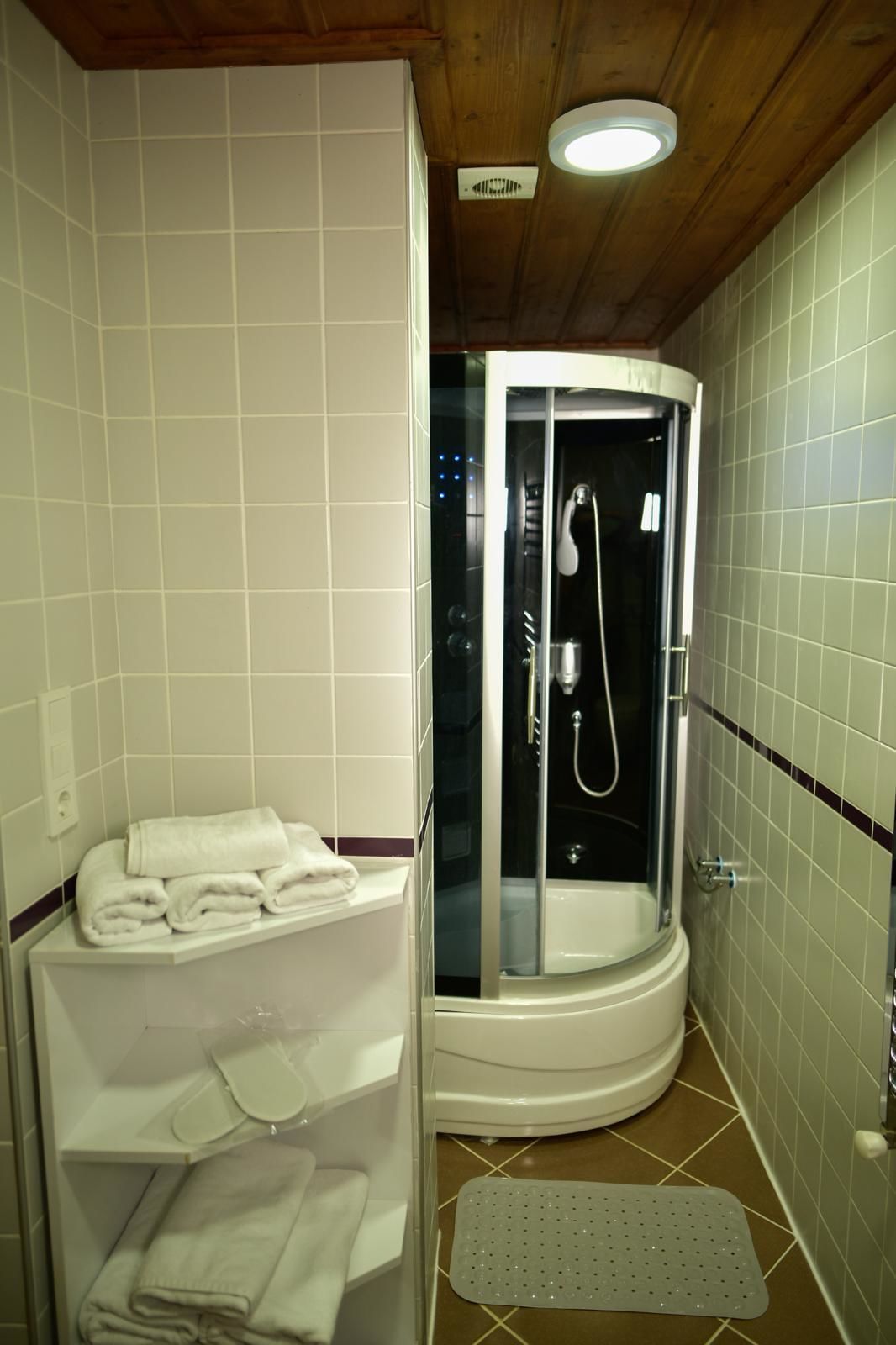 luxury triple room | bathroom amenities | shower, free toiletries, hair dryer, towels