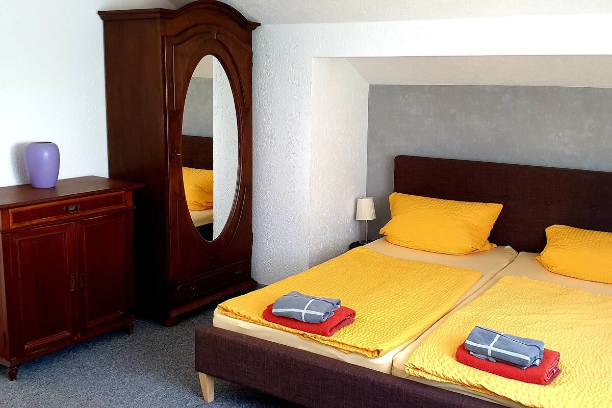 Căn hộ (9, incl. 25 € cleaning fee) | Phòng cách âm, nôi (giường cho trẻ sơ sinh) miễn phí