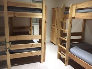 Blackout curtains, free WiFi, bed sheets
