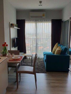 1 Bedroom  | Opholdsområde | Smart-tv, betalingsfilm