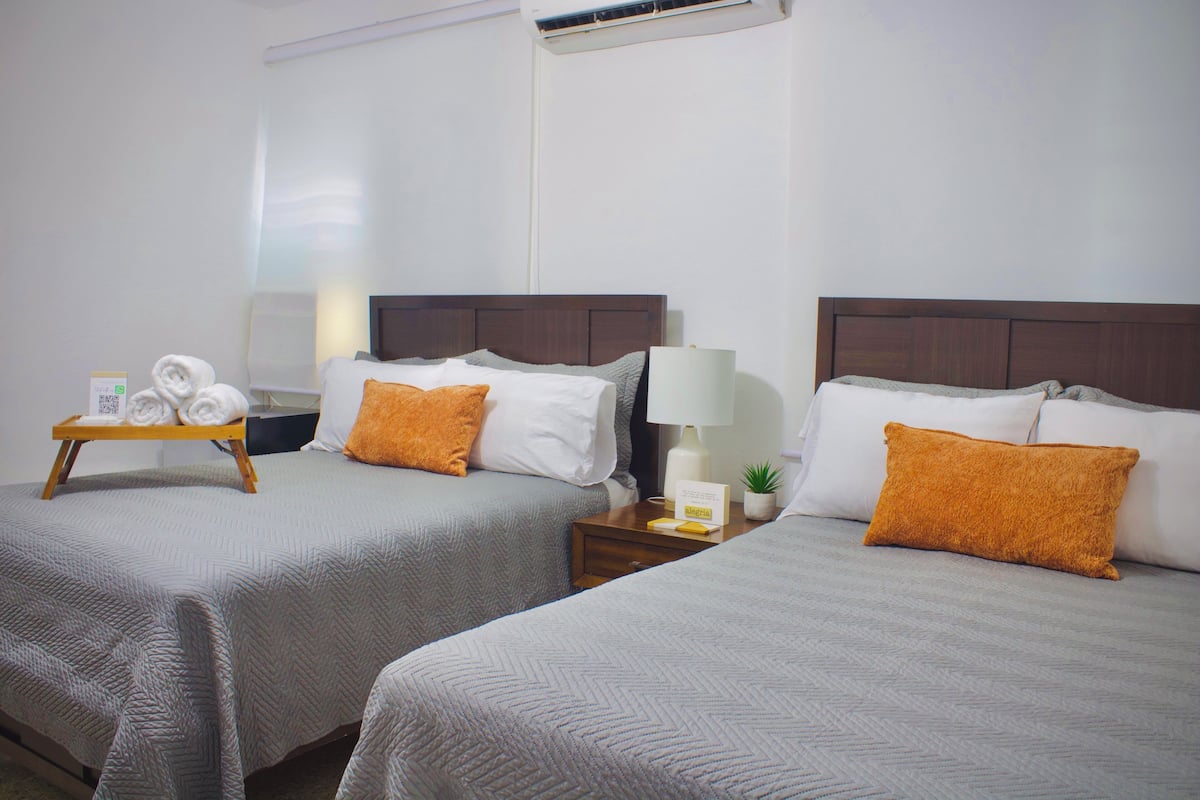 Pink Room with Private Bathroom | In-room safe, individually decorated, individually furnished