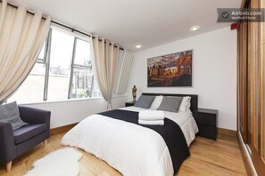 3 soverom, strykejern/-brett, reiseseng for barn og wi-fi