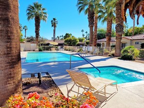 A heated pool