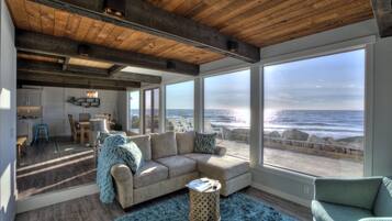 TV connectée, cheminée, vidéothÚque, chaßne hi-fi