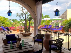 Terrace/patio - VILLA ROMANTICA. A TRUE COLONIAL MASTERPIECE.  NEAR TO RESTAURANTS AND MUSEUMS (Centro)