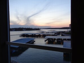 Enjoy breathtaking views of the marina from this serene waterfront retreat.