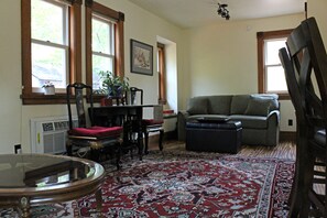 TV, fireplace, DVD player, stereo