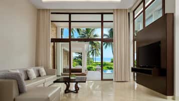 Villa, 4 chambres, balcon, vue océan (Balcony) | Salle de séjour