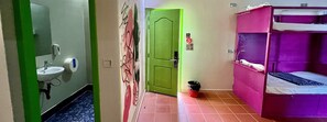 Bed in 10-bed Dormitory Room | Free WiFi, bed sheets - The Funky Village (Siem Reap)