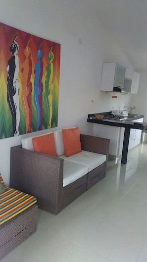 Familienapartment, 2 Schlafzimmer | Wohnbereich