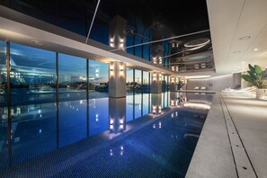 Junior Suite Quad Double Terrace, 3F Indoor Pool Access for 2 (once per day) | Indoor pool | Indoor pool, seasonal outdoor pool, lifeguards on site