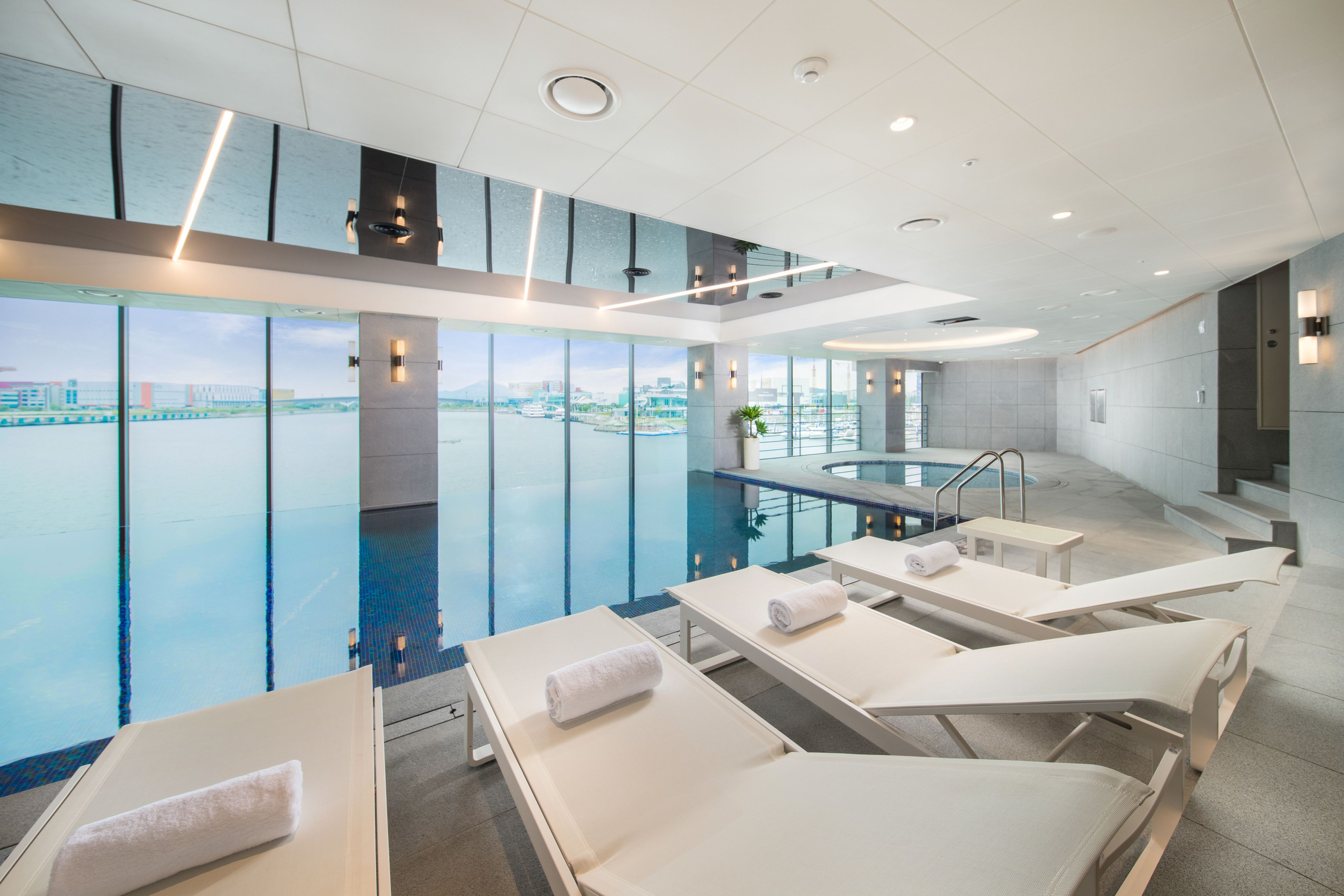 junior suite quad double terrace, 3f indoor pool access for 2 (once per day) | indoor pool | indoor pool, seasonal outdoor pool, lifeguards on site