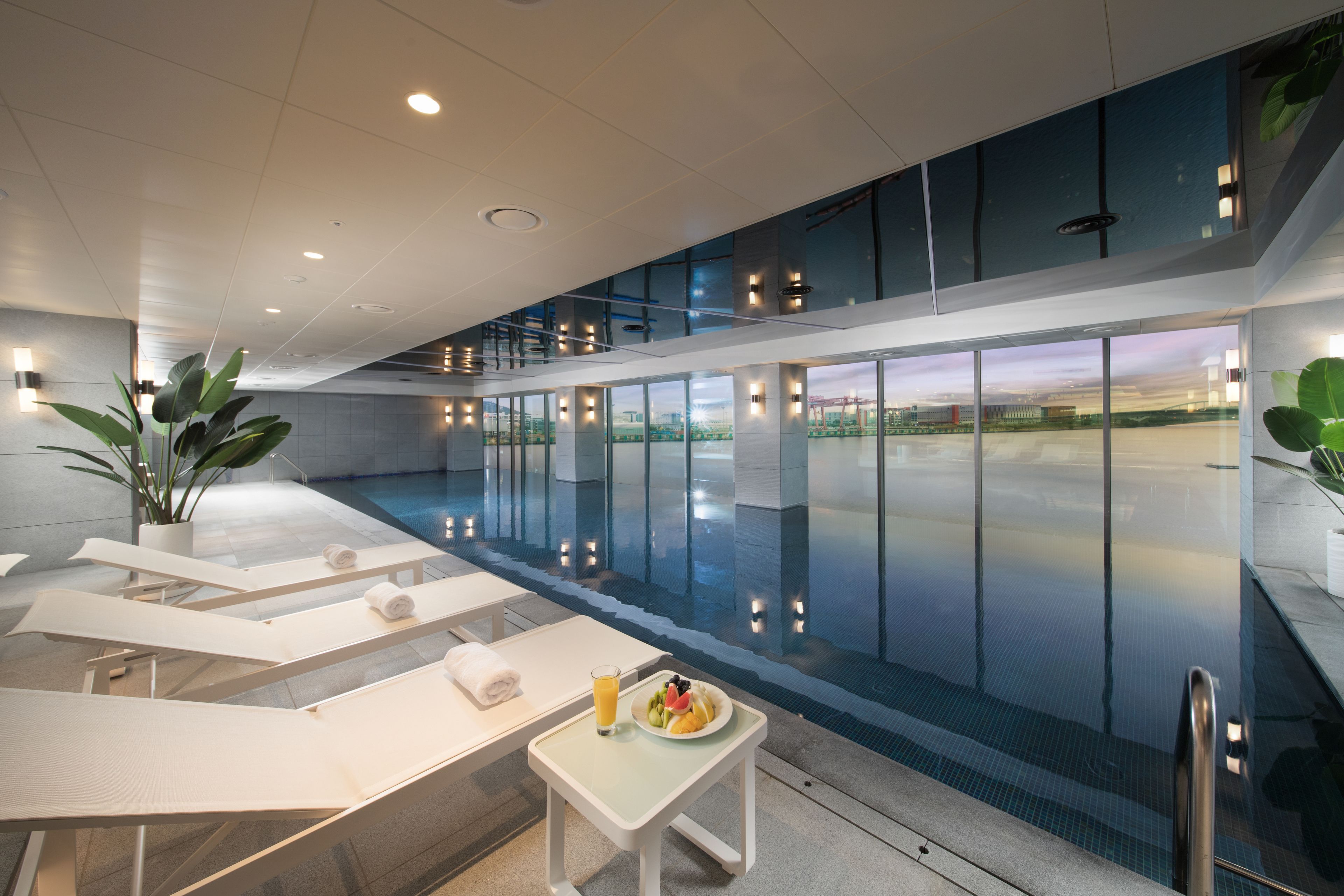 junior suite quad double terrace, 3f indoor pool access for 2 (once per day) | indoor pool | indoor pool, seasonal outdoor pool, lifeguards on site