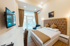 Family Double Room (Khanjyan) | Minibar, in-room safe, desk, blackout drapes - L'image Art Hotel (Yerevan)