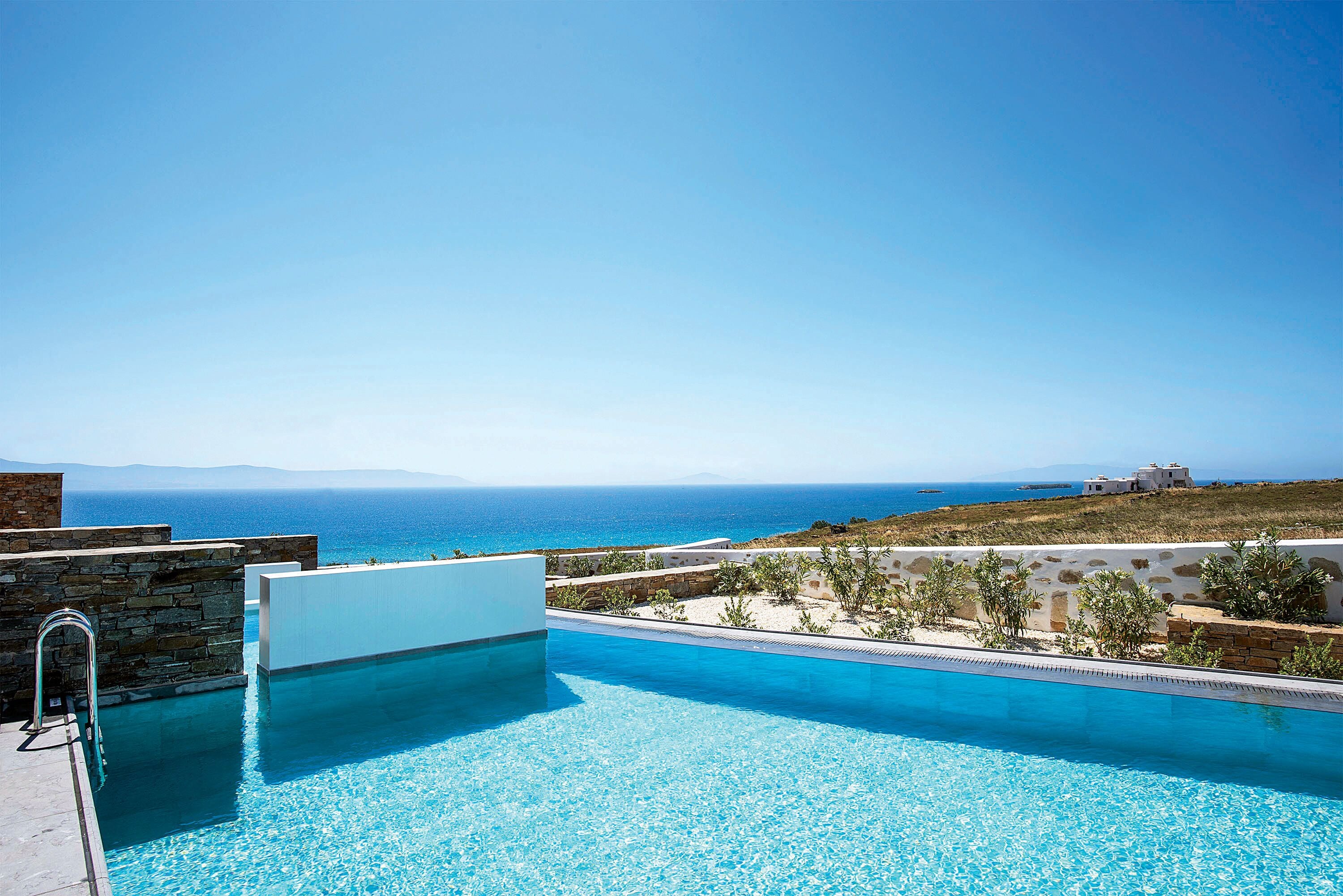 Honeymoon Suite, Private Pool, Sea View with Jacuzzi | Strand-/Meerblick