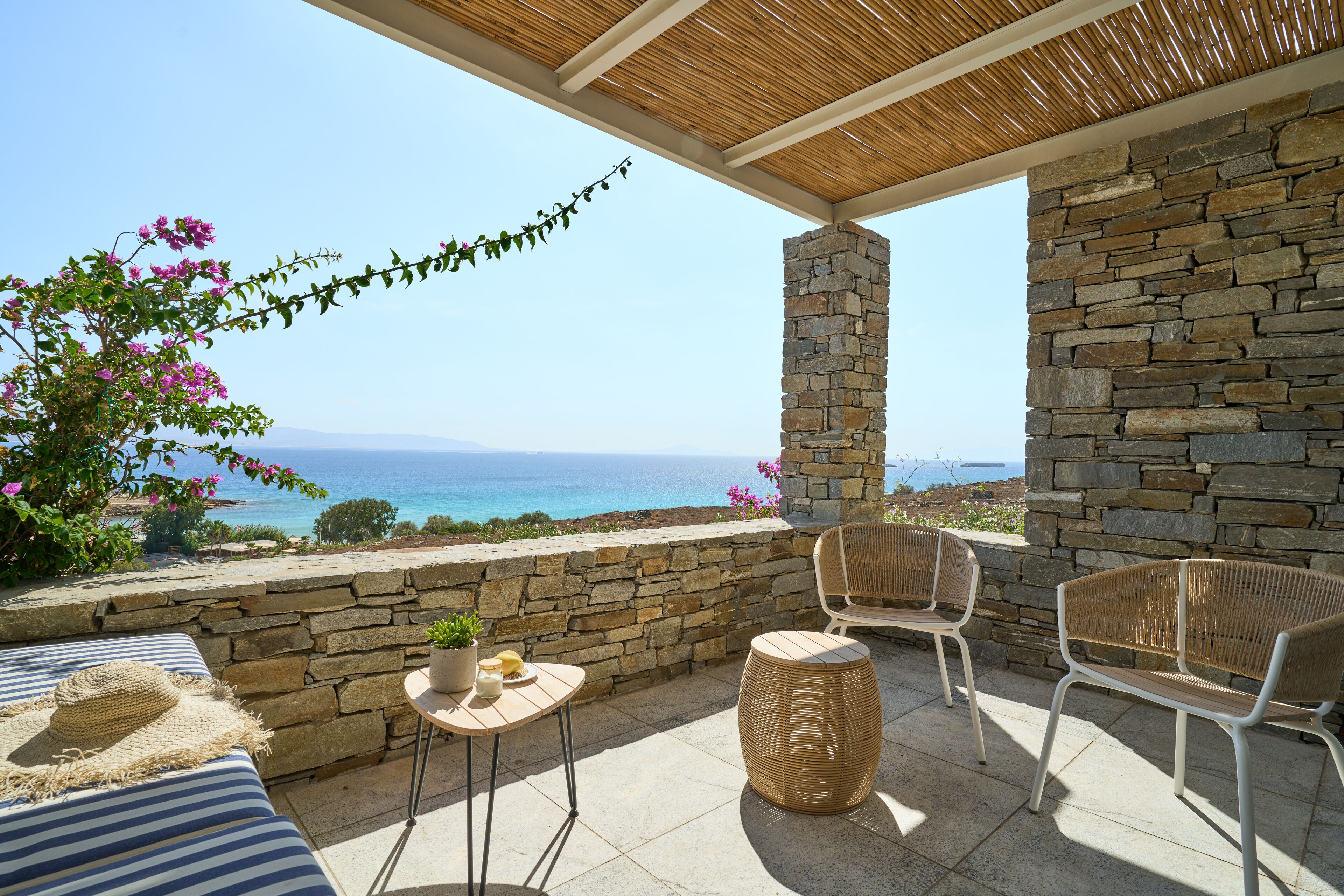 Chambre Deluxe, vue mer | Terrasse/Patio