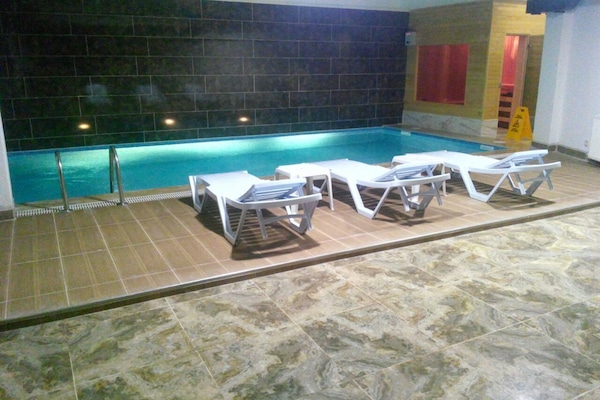 Indoor pool, seasonal outdoor pool