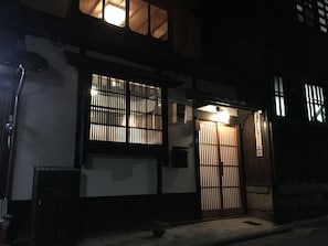 Front of property – evening/night