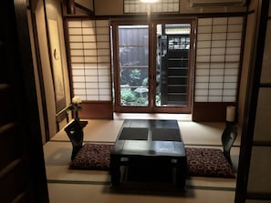 2 bedrooms, desk, blackout curtains, iron/ironing board
