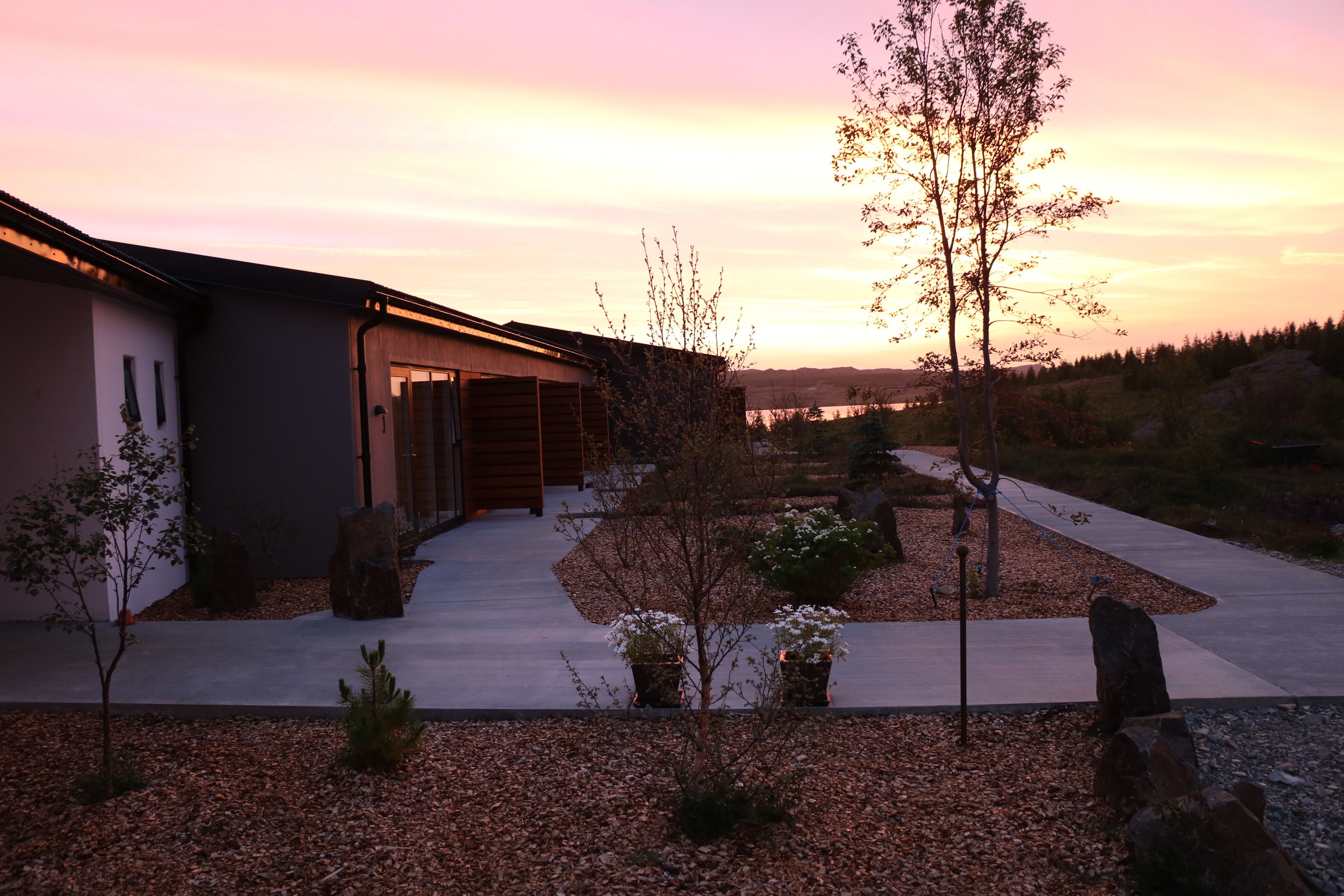 front of property – evening/night