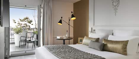 Appartement Duplex, terrasse (Toits de Paris) | Vue de la chambre