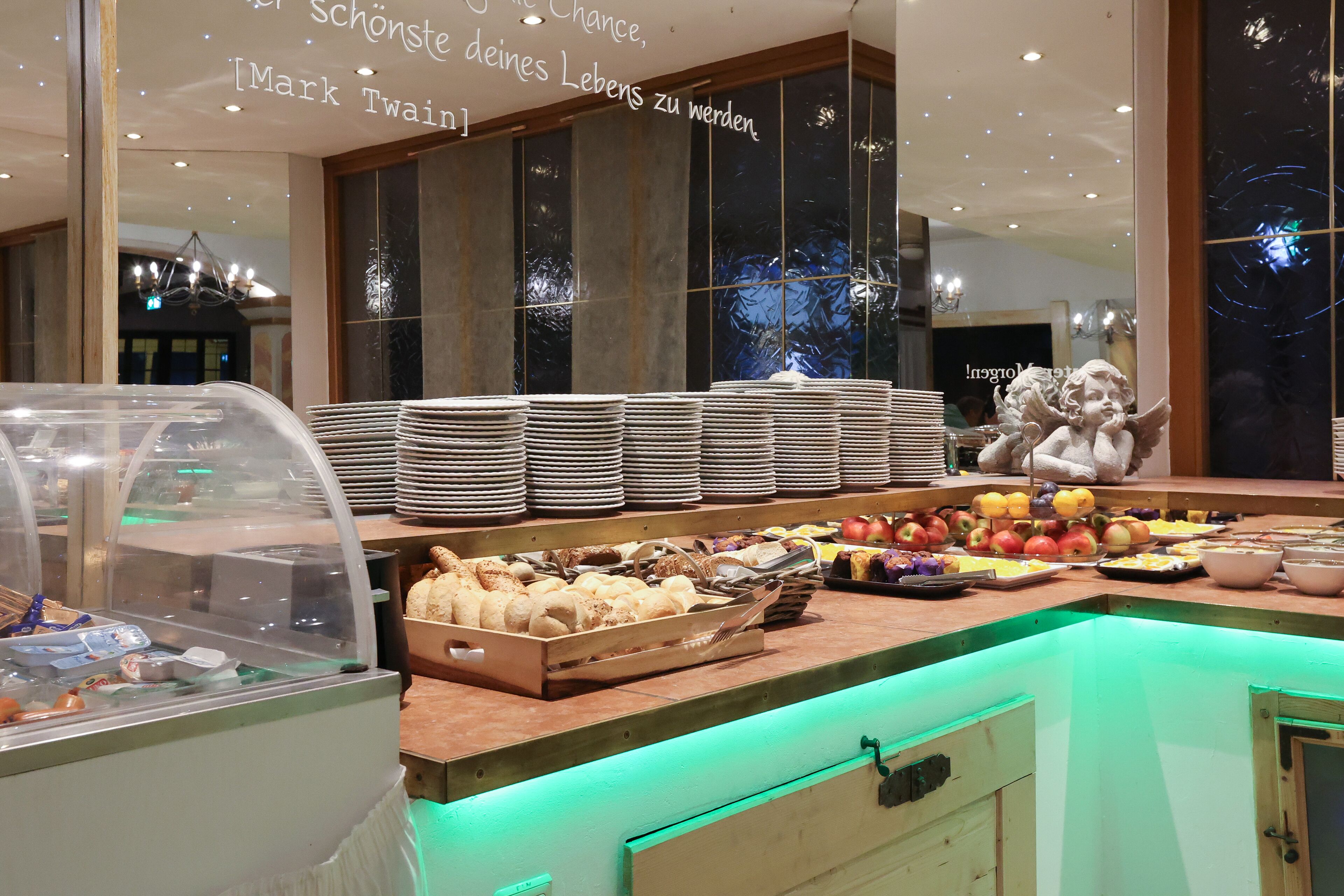 daily buffet breakfast (eur 14 per person)