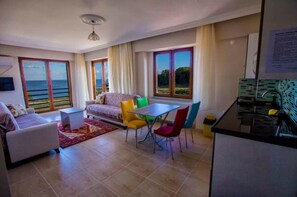 Lejlighed - havudsigt | Opholdsområde | LCD-tv