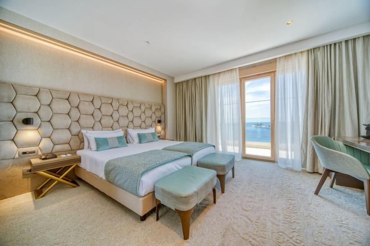 Sábanas de algodón egipcio, ropa de cama de alta calidad, minibar