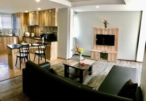 LED TV, fireplace, Netflix, DVD player - Tara Serviced Apartments (Lalitpur)