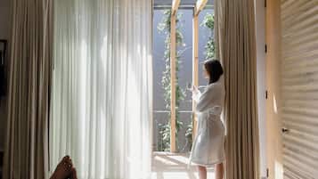 1 habitación y ropa de cama de alta calidad