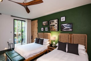 Doppelzimmer, 2 Doppelbetten, mit Bad