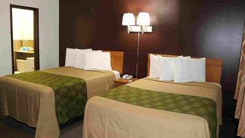 Double Room, 2 Double Beds, Non Smoking | Desk, iron/ironing board, free WiFi, bed sheets