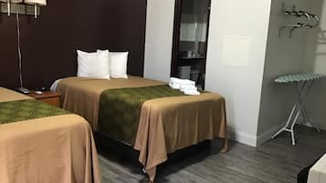 Double Room, 2 Double Beds, Non Smoking | Desk, iron/ironing board, free WiFi, bed sheets