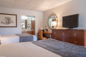 Double Room, 2 Queen Beds, Terrace, Mountain View | Premium bedding, memory foam beds, desk, laptop workspace - Townsend River Breeze Inn (Townsend)