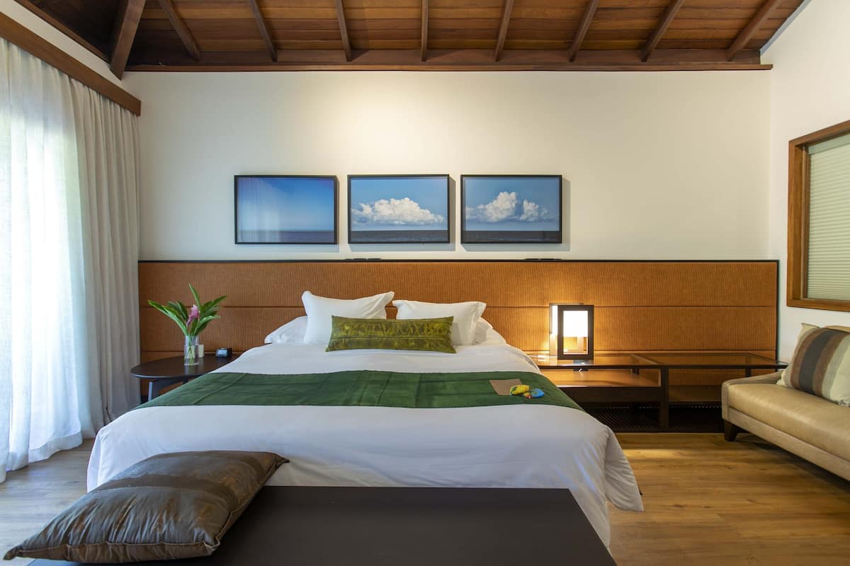 1 slaapkamer, luxe beddengoed, pillowtop-bedden, een minibar