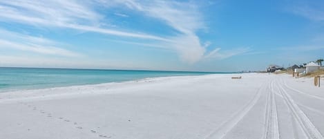 On the beach