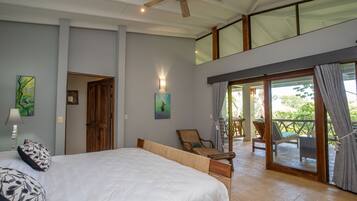 Superior Villa, 4 Bedrooms, Private Pool, Ocean View | 3 bedrooms, desk, iron/ironing board, free WiFi