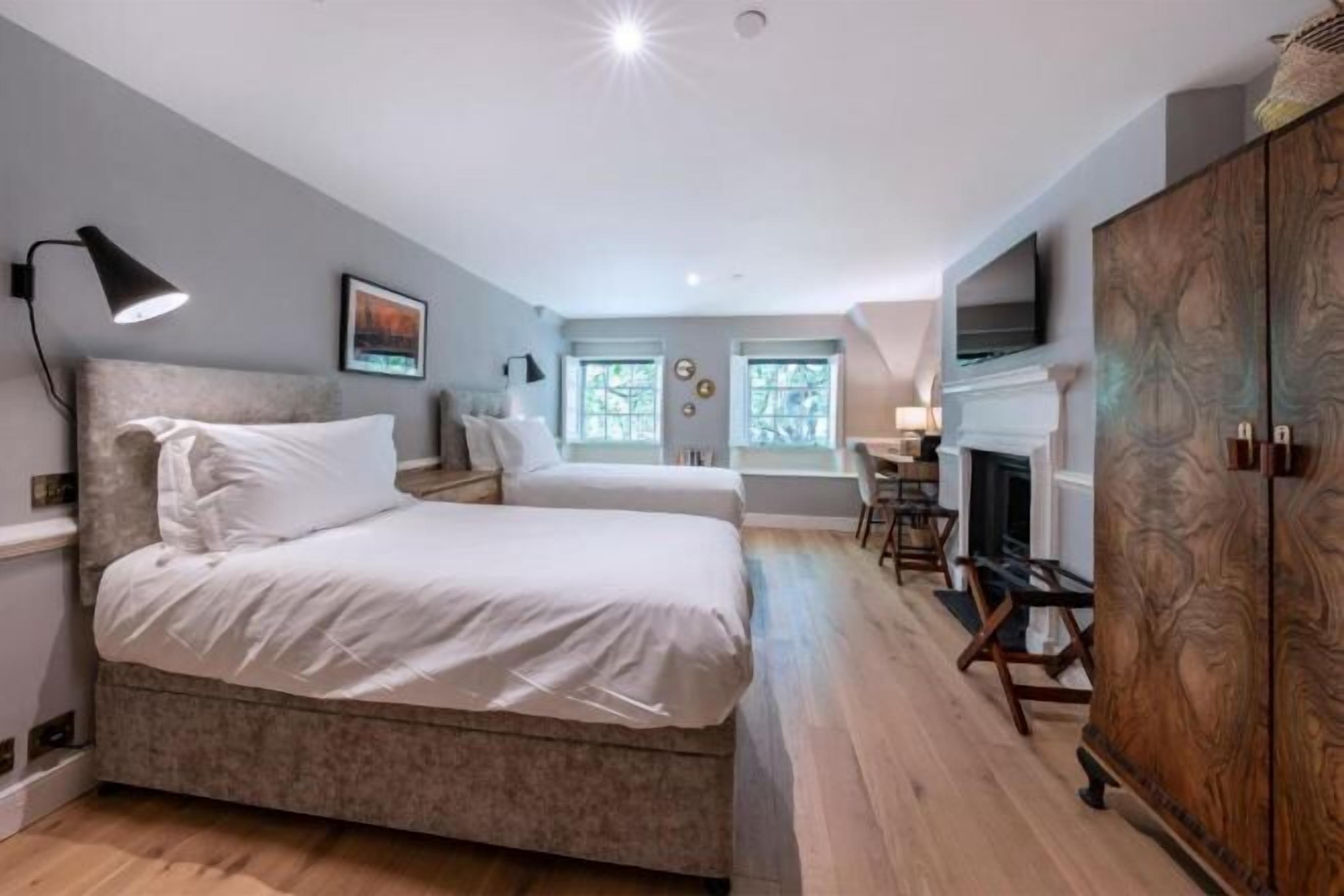 Hypo-allergenic bedding, individually decorated, individually furnished