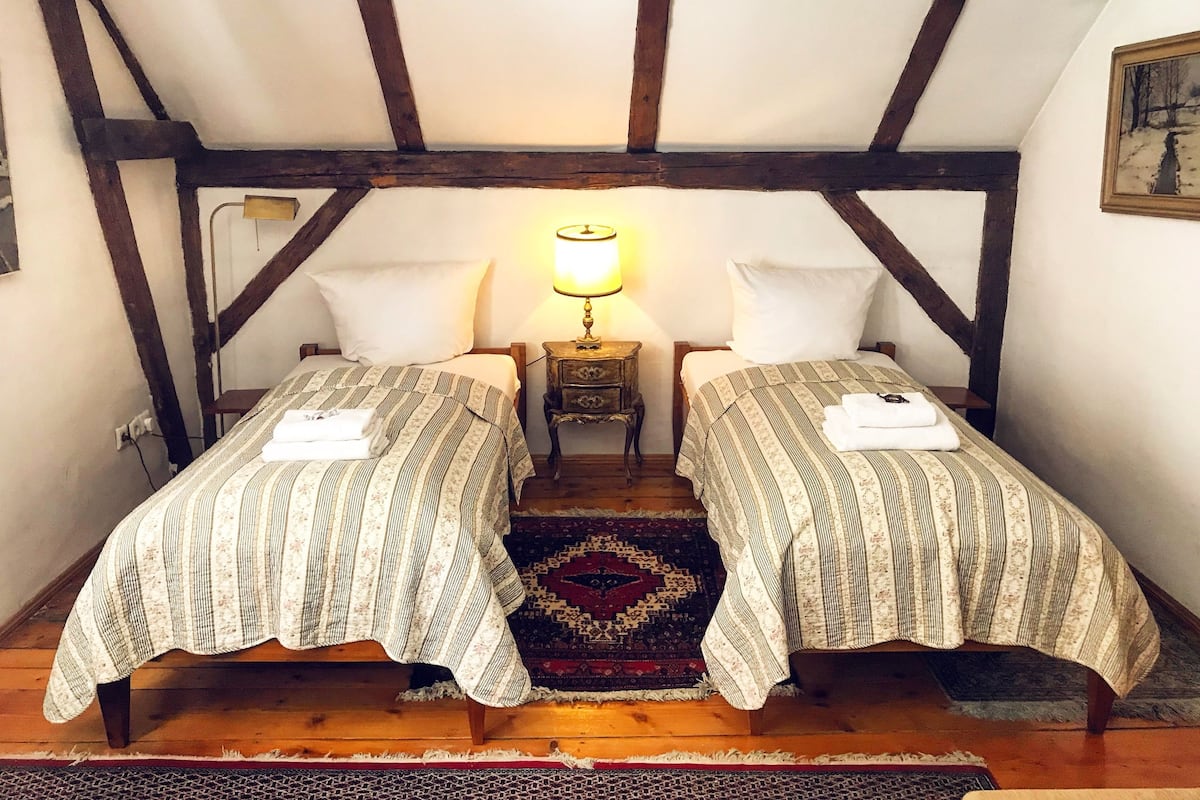 Business Twin Room, 2 Twin Beds, Non Smoking | Premium bedding, desk, laptop workspace, iron/ironing board (on request)