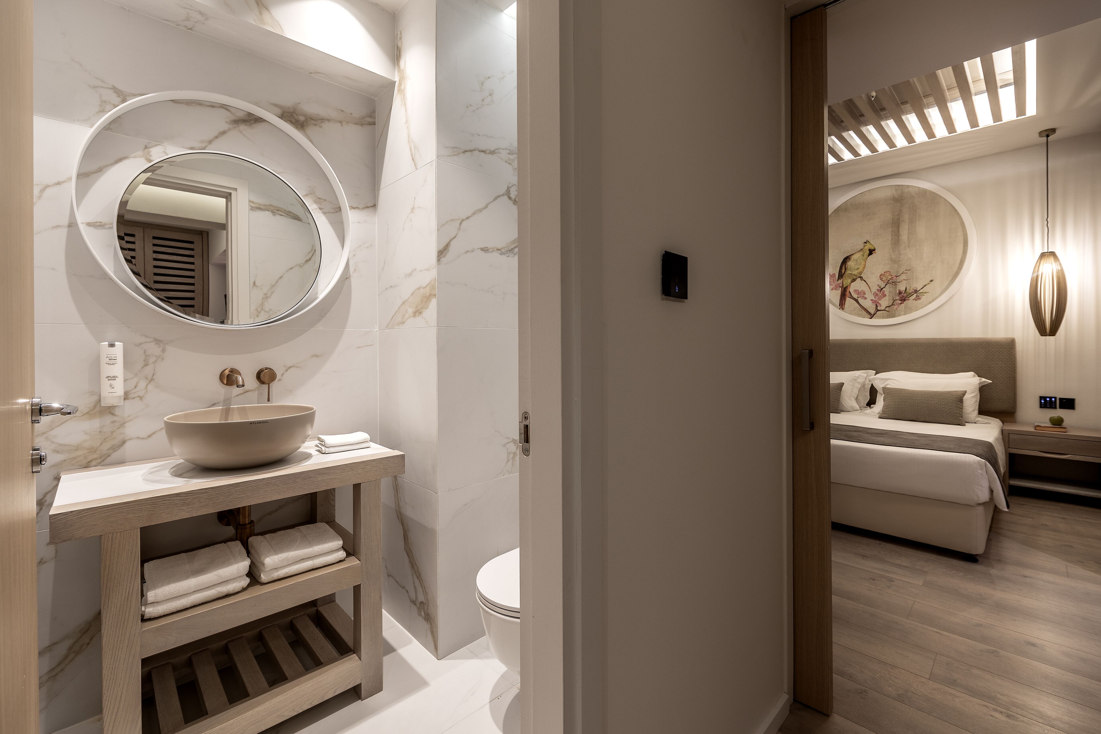 premium suite, partial sea view | 1 bedroom, in-room safe, desk, laptop workspace