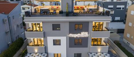 Front of property - evening/night