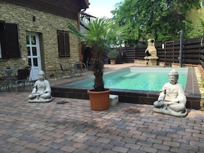 A heated pool