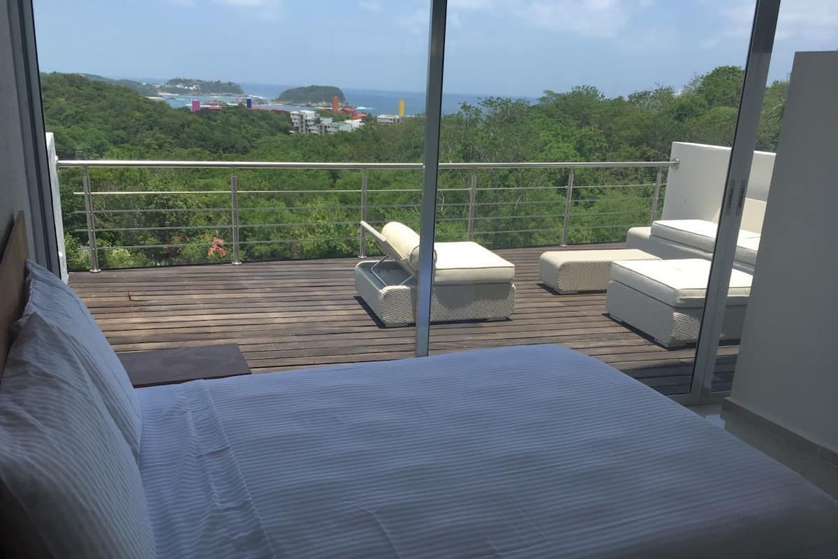 Loft panorámico, Terraza | Decoración personalizada, cortinas blackout, wifi gratis y ropa de cama
