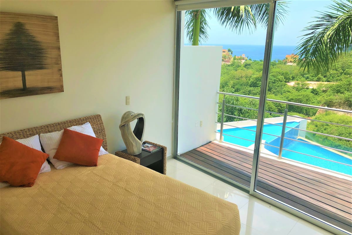Departamento Deluxe, 2 habitaciones, con acceso para personas discapacitadas, vista al océano | Decoración personalizada, cortinas blackout, wifi gratis y ropa de cama