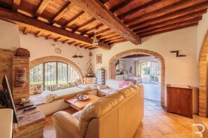 Smart-TV, Kamin, Bücher, Arbeitsbereiche