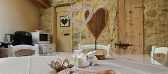 Cozy rooms inside a renovated farmhouse / shared pool