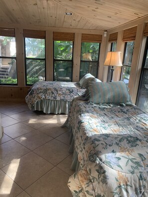2 bedrooms, iron/ironing board, travel crib, WiFi