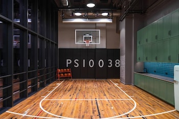 Basketball court at Moxy NYC Downtown